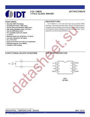 IDT74FCT38072DCI datasheet  